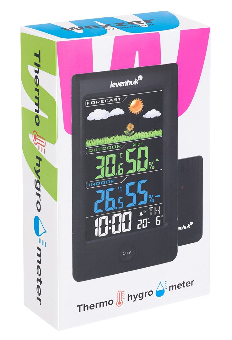 Levenhuk Weezer Teo TH40 Elektronisk miljtermometer Indendrs/udendrs Sort #9