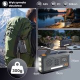 Extralink RADIO AWARYJNE BLUETOOTH SOLARNE Z KORBKA DYNAMO POWERBANK 4000MAH Z LATARKA SOS BT-4000 B�rbar Analog & digital Sort, Orange #6