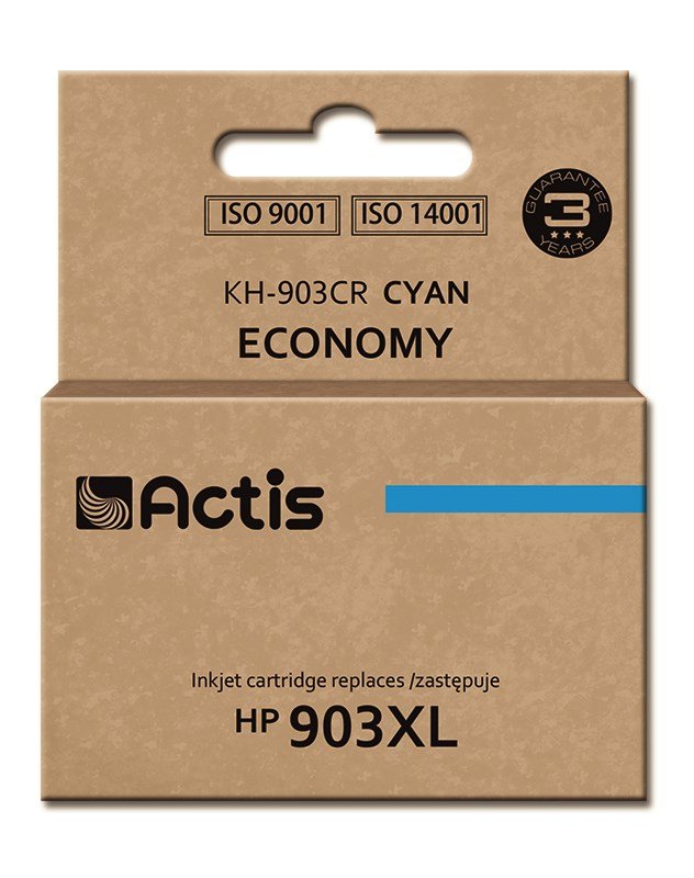 Actis KH-903CR blk (erstatning HP 903XL T6M03AE; Standard; 12 ml; bl) - Ny chip #1