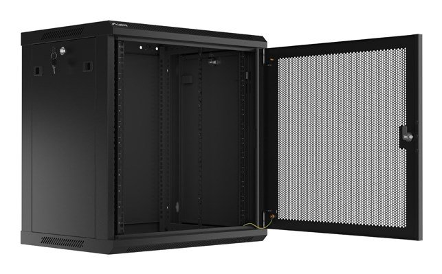 Lanberg WF01-6412-23B stativ 12U Vgmonteret stativ Sort #9