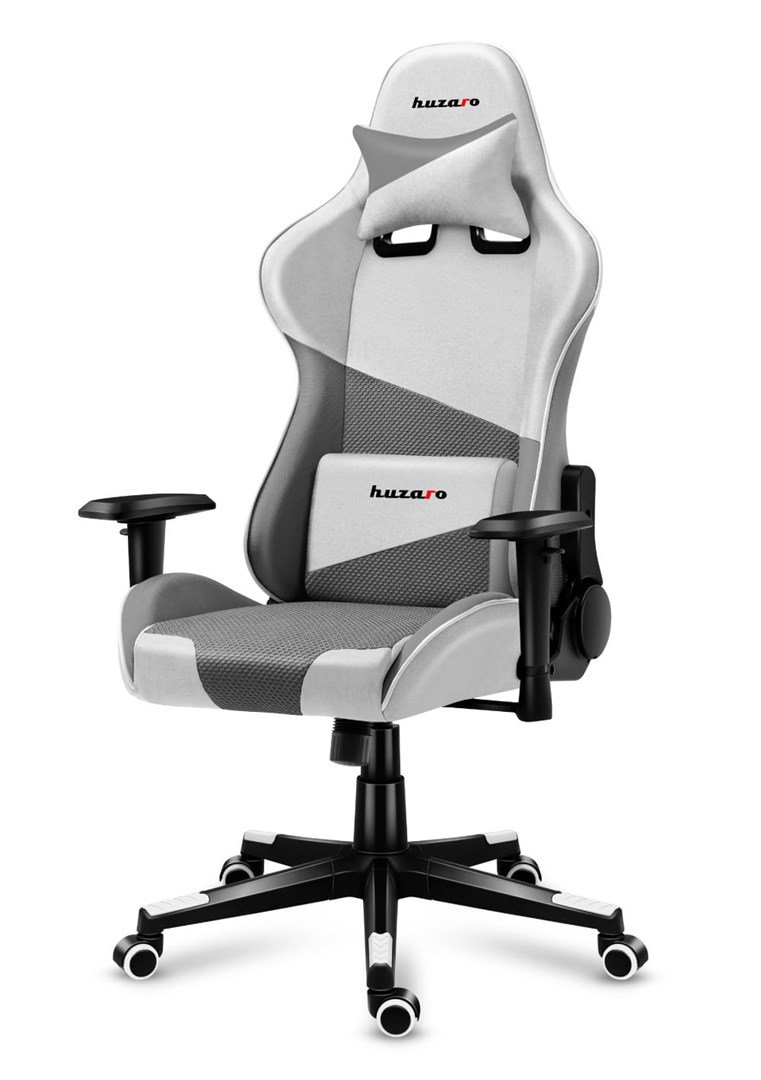 Huzaro Force 6.2 PC gamingstol Spand (vugge) sde Gr, Hvid #18