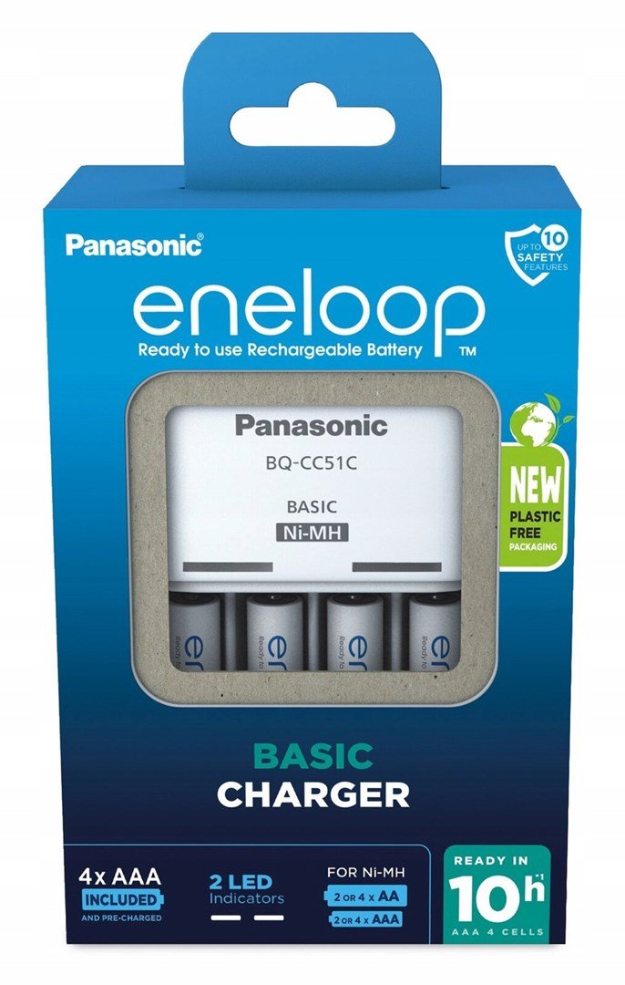 Panasonic Eneloop Basic Charger BQ-CC51 incl. 4xAAA K-KJ51MCD04E #1