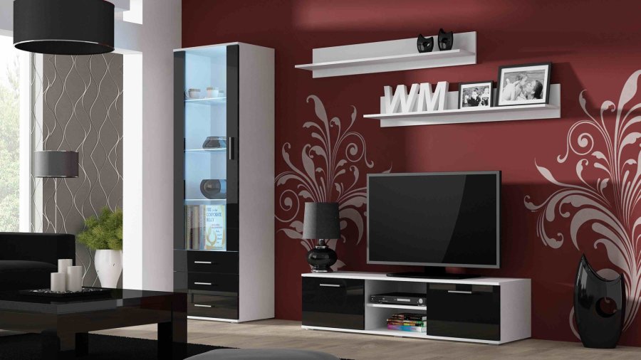 Cama SOHORTV140BI/CZ TV stativ & underholdningscenter 1 hylder #2