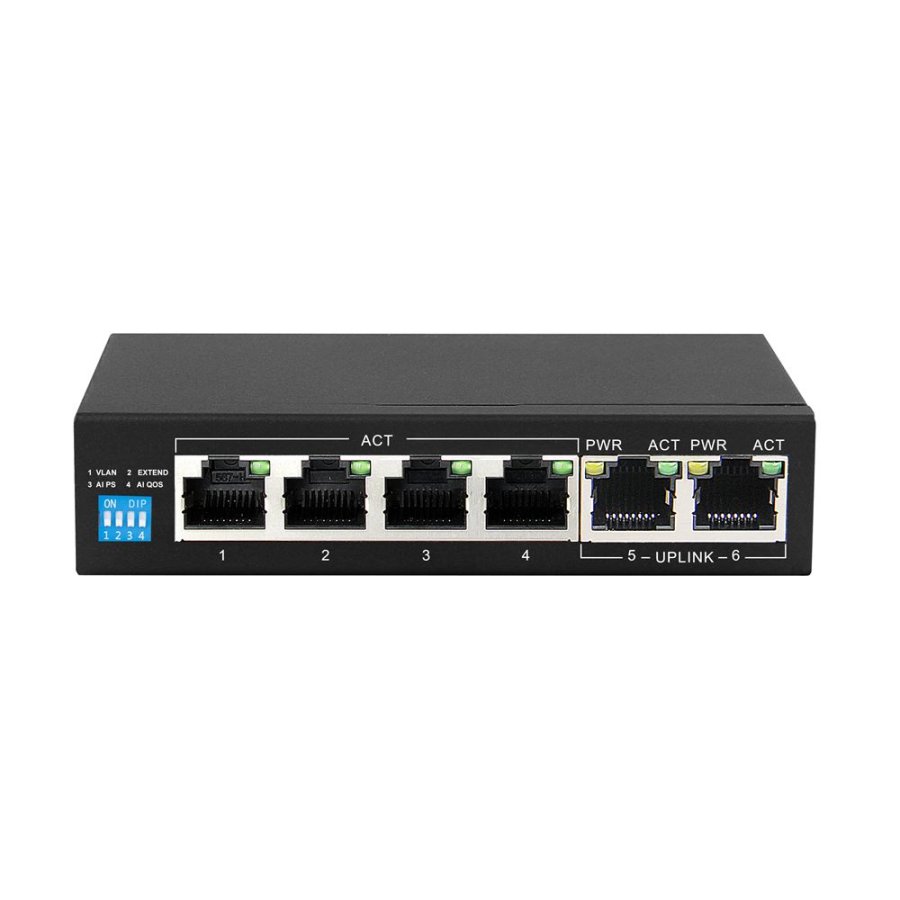 Extralink EX.14305 netv�rksswitch Ikke administreret L2 Gigabit Ethernet (10/100/1000) Str�m over Ethernet (PoE) Sort #1