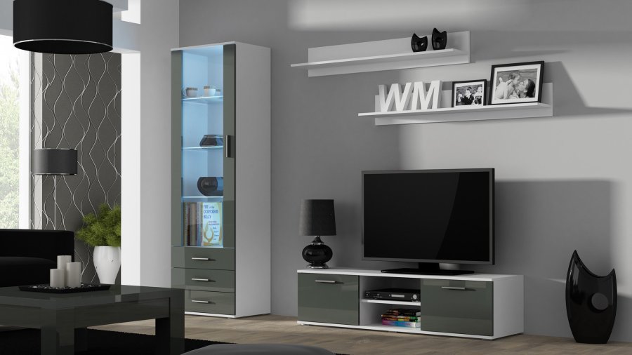 Cama SOHORTV140BI/SZ TV stativ & underholdningscenter 1 hylder #2