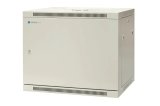 EMITERNET Single hanging cabinet 19'' 9U, full sheet metal door, 600�450�500mm width/depth/height. EM/AP6409-B #1