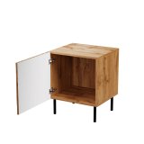 Sengebord 2 stk. JUNGLE 53.5x40.5x44 egetr wotant + sorte ben #2