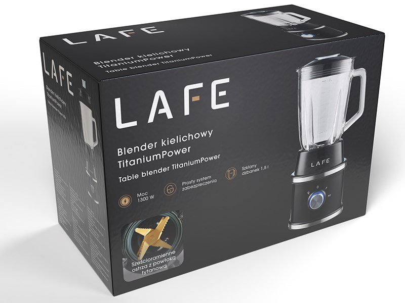 LAFE Bordblender TITANIUMPOWER 1300 W 1,5 L Sort #9