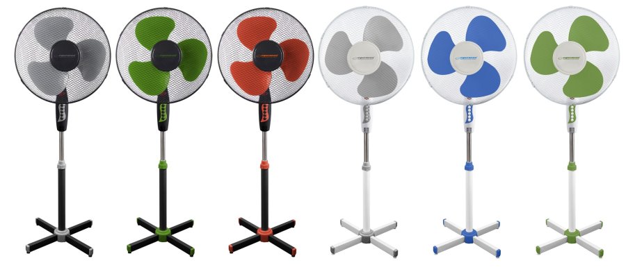 Esperanza EHF001KE, stativventilator 16'' sortgr #7