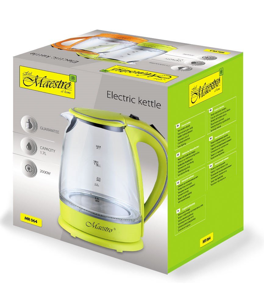 MAESTRO MR-064 elkedel 1,7 L 2000 W (MR-064-GREEN) Grn #4