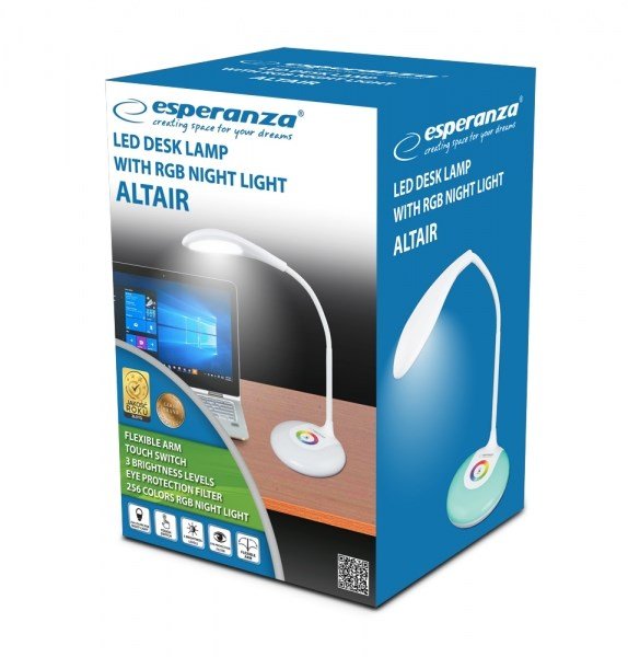 Esperanza ELD102 bordlampe Ikke-udskiftelig pre(r) 3 W LED Hvid #5