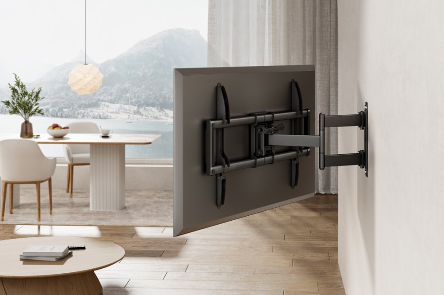 Gembird WM-90ST-01 Fuldt bevægeligt TV-vægbeslag, 37”-90”, sort #4