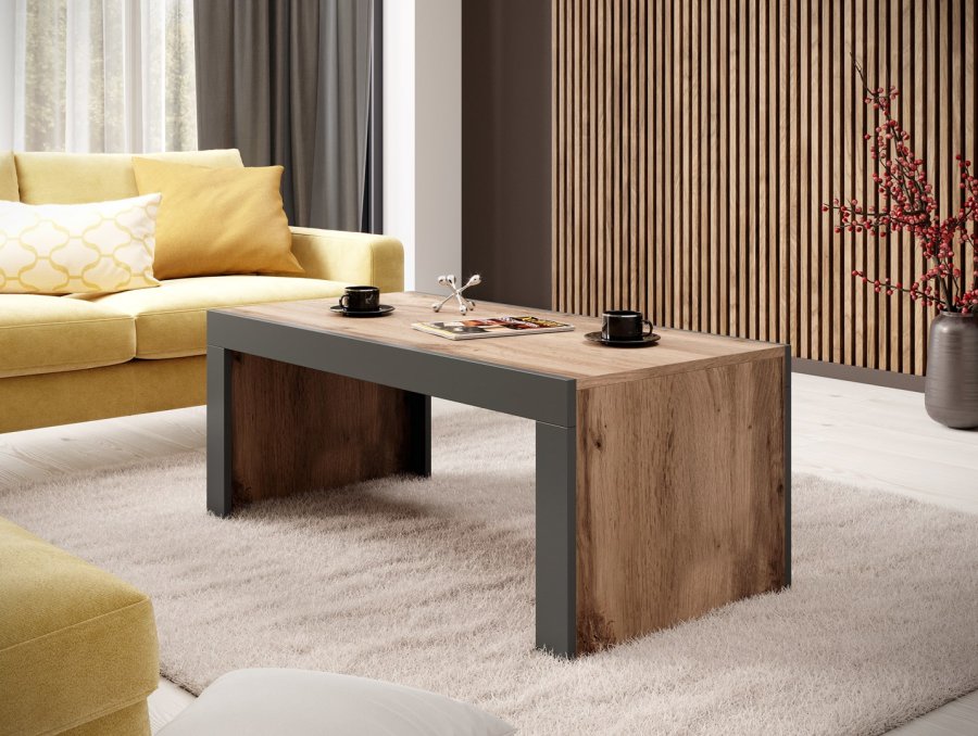 Cama MILA bnk/bord 120x60x50 egetr wotan + antracit #2