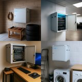 Extralink 9U 600X600 ASP WALL-MOUNTED RACKMOUNT CABINET METAL DOOR GRAY Vgmonteret stativ Gr #9