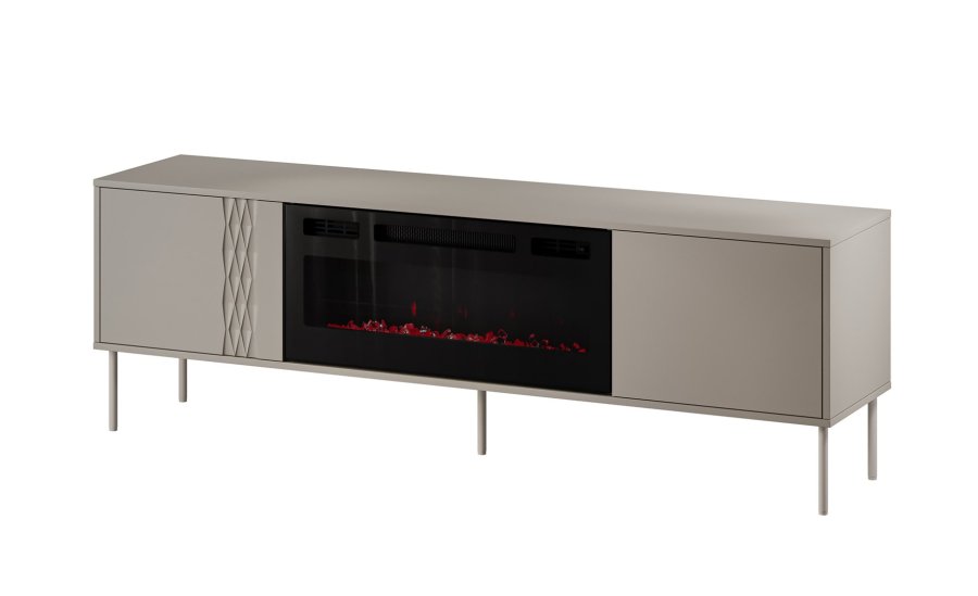 Cama RTV-skab EF + pejs sort TRESSE 180x40x54.5 kashmir mat #1