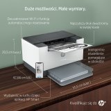 HP LaserJet HP M209dwe Printer, Sort og hvid, Printer til Sm kontorer, Print, Trdls forbindelse; HP+; Kompatibel med HP Instant ink; Tosidet print; JetIntelligence-patron; #6