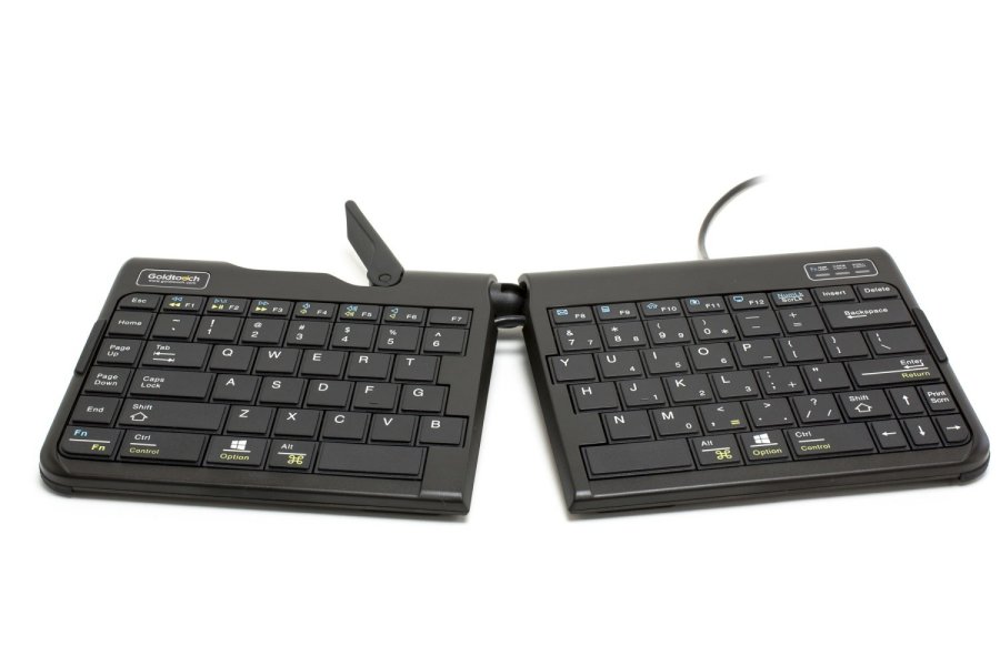 BakkerElkhuizen Goldtouch Travel Go2 Wired tastatur Kontor USB QWERTZ Tysk Sort #2