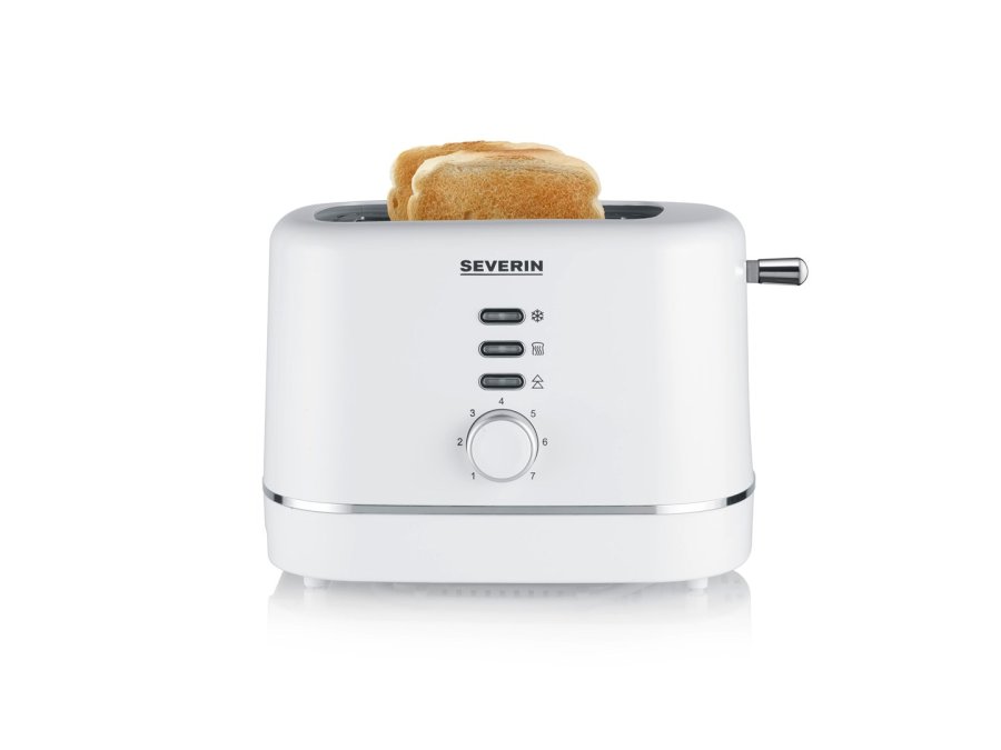 Severin AT 4324 brdrister 2 skive(r) 850 W Hvid #1