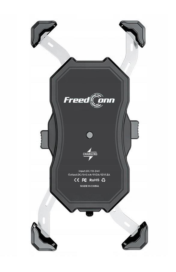 MOTORCYKEL TELEFONHOLDER FREEDCONN MC1W MED INDUKTIV OPLADER #1