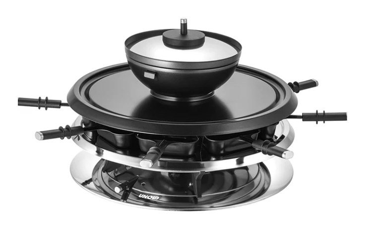 Unold 48726 raclette grill 8 person(er) 1300 W Sort, Rustfrit stl #1