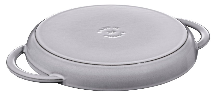 STAUB rund grillpande i stbejern med to hndtag 40509-522-0 - grafit 26 cm #3