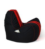 Puf GO GIFT Sort Rd Oxford tejido antidesgarros Miljvenligt lder 140 x 100 x 100 cm 140 x 100 cm #2