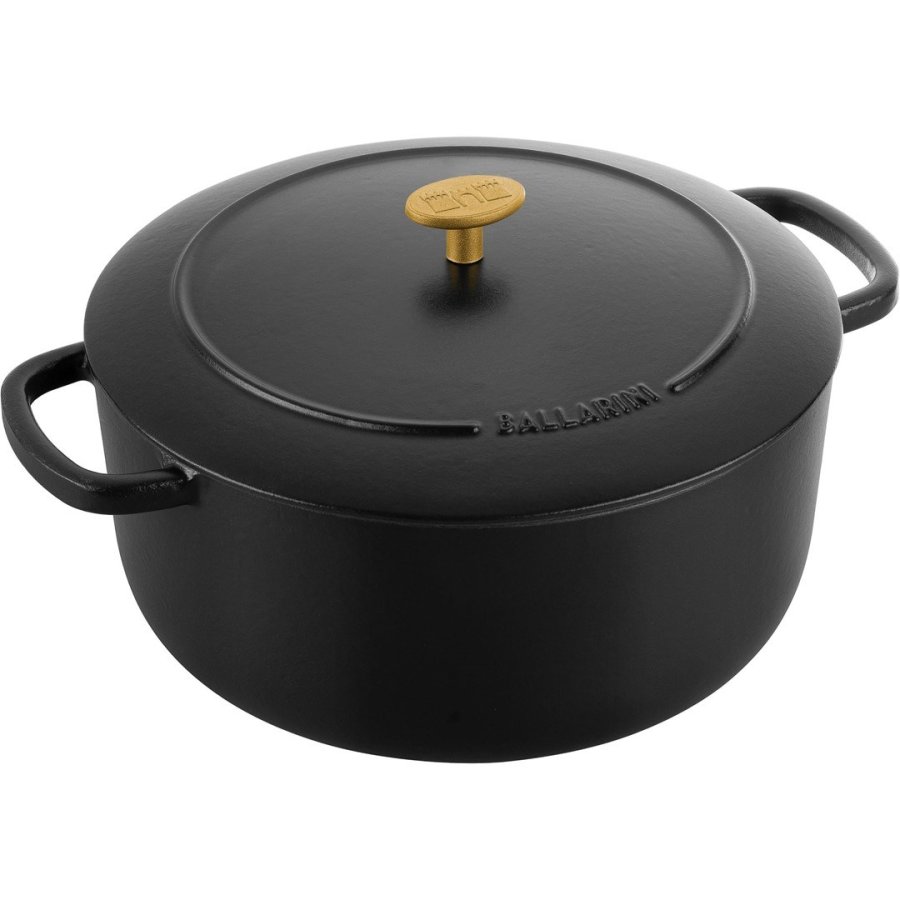 Ballarini Bellamonte Round Cast Iron Casserole - 7 ltr, Black #2
