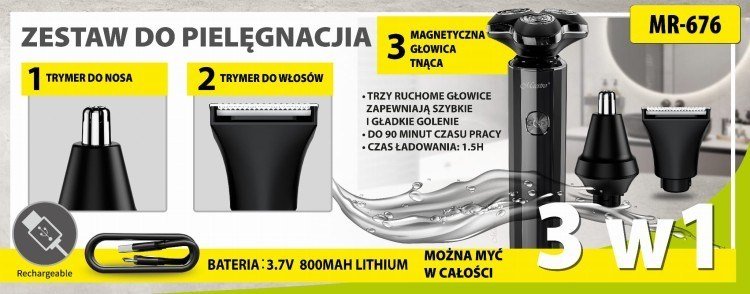 MAESTRO MR-676 3-i-1 USB-barberst #5