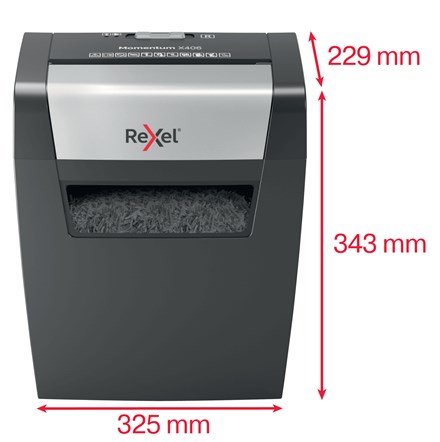 Rexel Momentum X406 papirmakulator Delvist makulering Bl, Gr #4