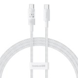 Baseus Gem USB C til USB C hurtigopladningskabel 1 m 100 W Hvid #1