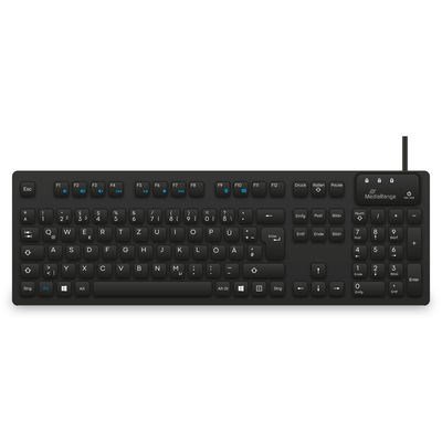 MediaRange MROS273 tastatur Hjemme/kontor USB QWERTZ Tysk Sort #1