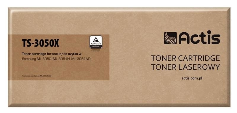 Actis Tonerpatron TS-3050X (erstatning Samsung ML-D3050B; Standard; 8000 sider; sort) #1