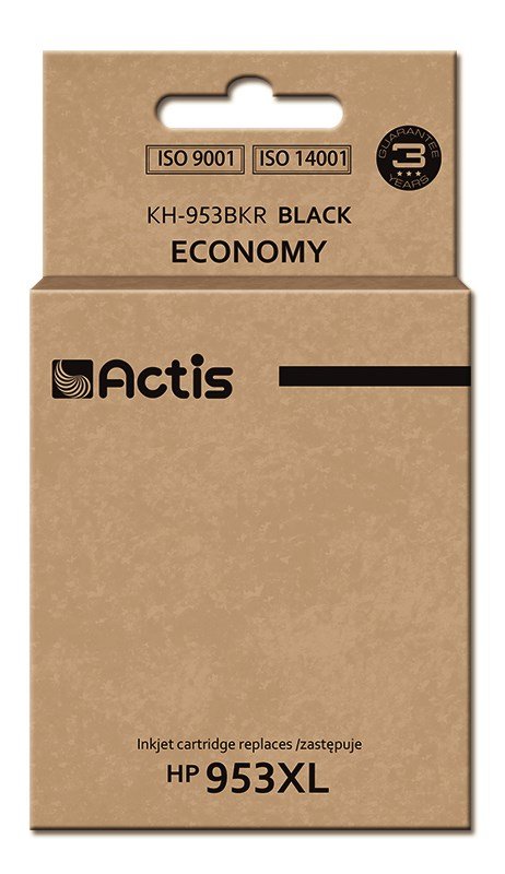 Actis KH-953BKR blk (erstatning HP 953XL L0S70AE; Standard; 50 ml; sort) - Ny chip #1