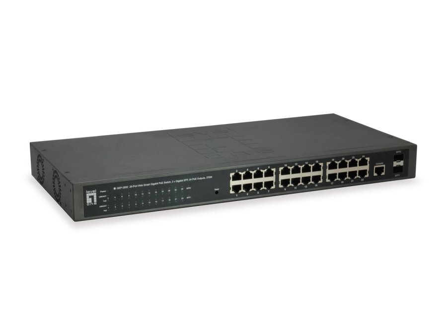 LevelOne GEP-2652 netv�rksswitch Administreret L2 Gigabit Ethernet (10/100/1000) Str�m over Ethernet (PoE) Gr� #1