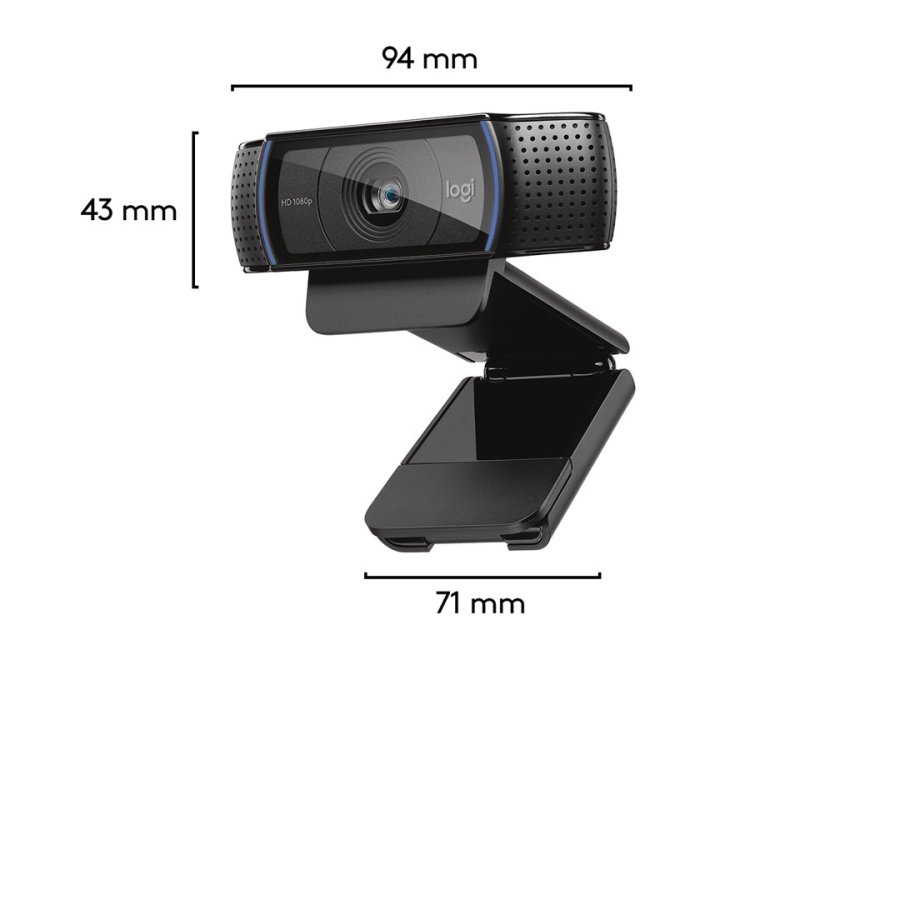 Logitech 960-001055 webcam 3 MP 1920 x 1080 pixel USB 2.0 Sort #8