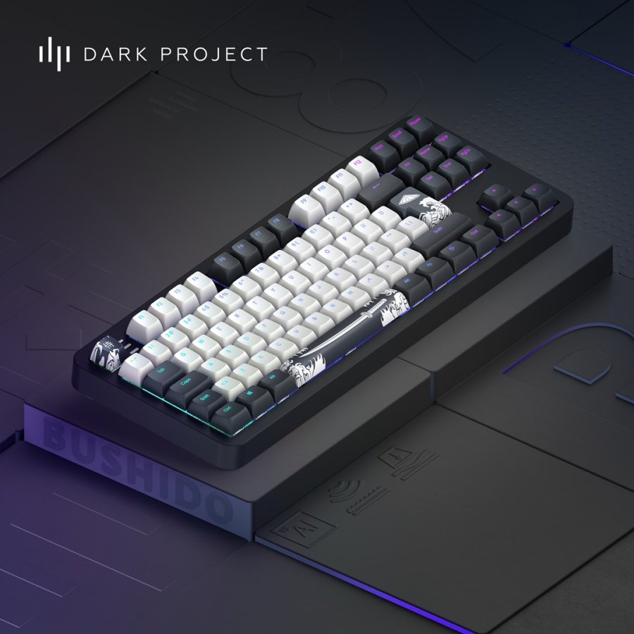 Dark Project DPKB_BUSHIDO_87_ISO tastatur Spil USB QWERTZ Dansk, Engelsk, Finsk, Tysk, Nordisk, Norsk, Spansk, Svensk, UK engelsk, UK international Sort #17