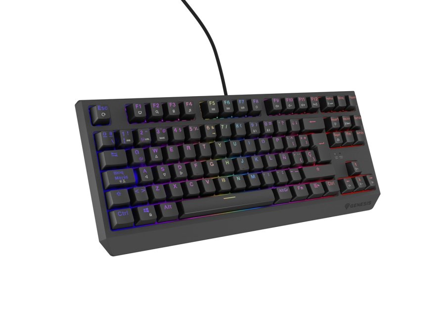 GENESIS Thor 230 TKL tastatur Spil USB QWERTY Spansk Sort #17