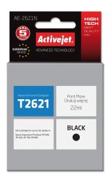 Activejet AE-2621N blk (erstatning Epson 26 T2621; Supreme; 22 ml; sort) #1