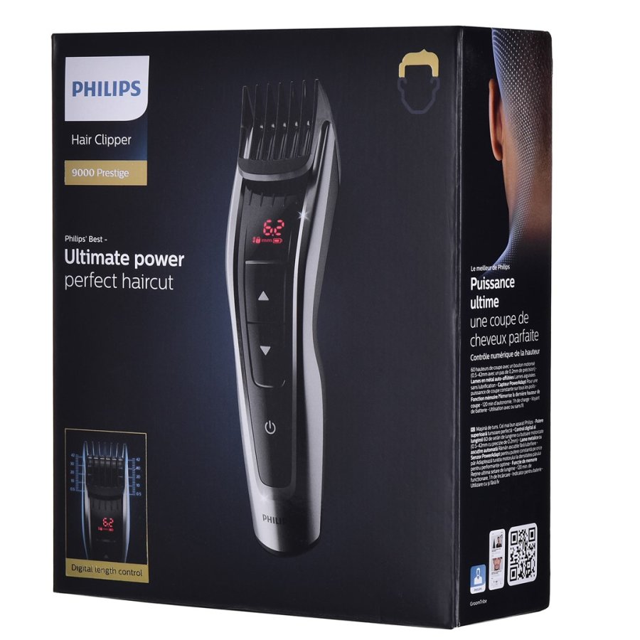 Philips HAIRCLIPPER Series 9000 Hrklipper med selvslibende metalknive #40