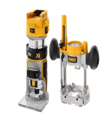 DeWALT DCW604NT-XJ router og overfrser Sort, Gul 25500 rpm #6