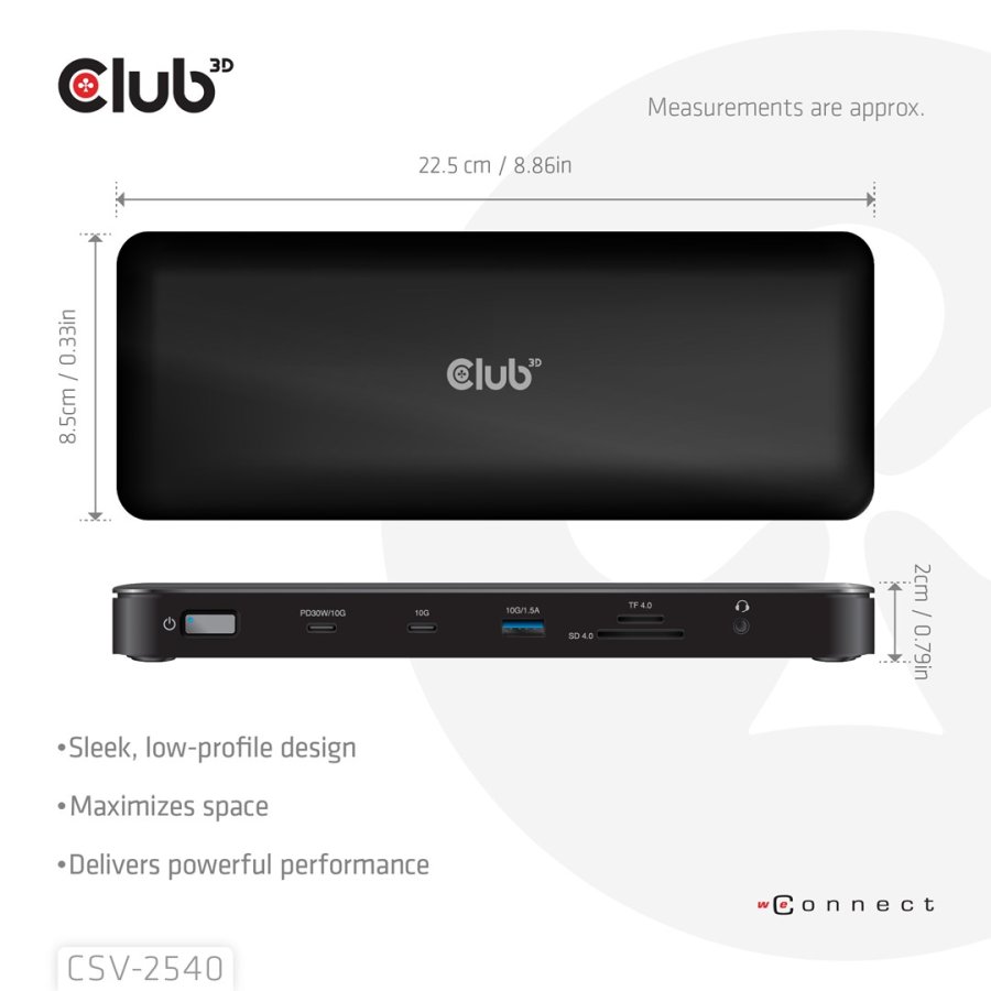 CLUB3D 14-1 USB-C Quad Display Docking Station USB4 #6