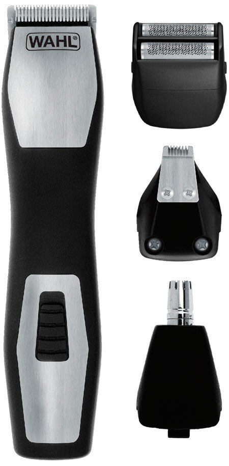 Wahl GroomsMan Pro Batteri Sort, Rustfrit stl #1