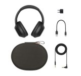 Sony WH-1000XM4 Hovedtelefoner Trdls Headset Opkald/musik USB Type-C Bluetooth Sort #6