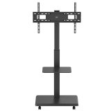 Stativ/vogn til tv Ergo-Office, maks. belastning 50 kg/5 kg hylde, maks. VESA 600x400, indbygget strmskinne, sort, ER-304 B #4