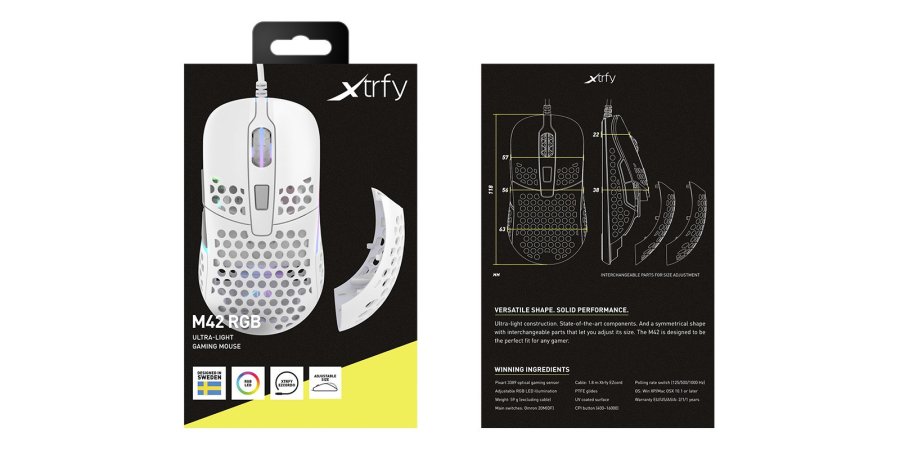 CHERRY XTRFY M42 mus Spil Ambidextrous USB Type-A Optisk 16000 dpi #2