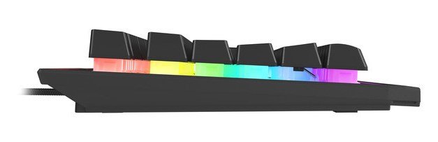 GENESIS Rhod 500 RGB tastatur Spil USB QWERTY Spansk Sort, Gr #6
