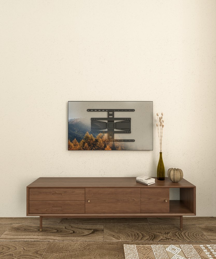 Gembird WM-90ST-02 Fuldt bevægeligt TV-vægbeslag, 43”-90”, sort #7