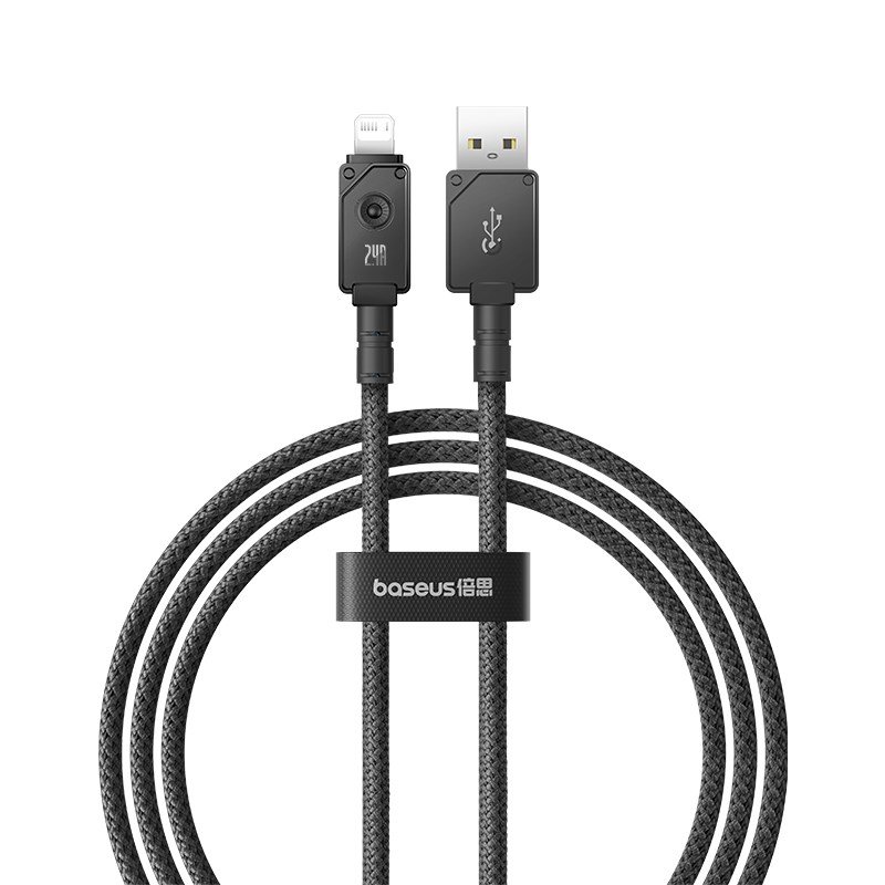 Baseus Unbreakable USB A til iP-kabel 1 m 5V-2,4A Sort #1