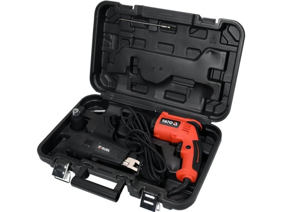 Yato YT-82071 elektrisk skruetrkker & slagbor 5500 rpm Sort, Rd #16