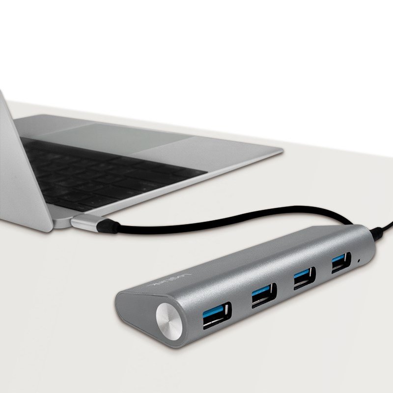 LogiLink UA0309 interface hub USB 3.2 Gen 1 (3.1 Gen 1) Type-C 5000 Mbit/s Gr� #5